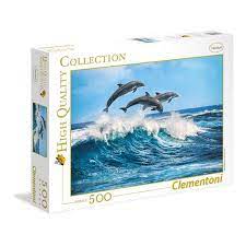 Clementoni Puslespel 500b Dolphins 500 bitar - Clementoni
