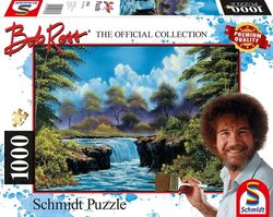 Schmidt puslespill 1000 Bob Ross: Waterfall in the glade  1000 biter - Schmidt