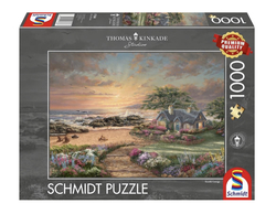 Schmidt puslespill 1000 Thomas Kinkade: Seaside Cottage 1000 biter - Schmidt