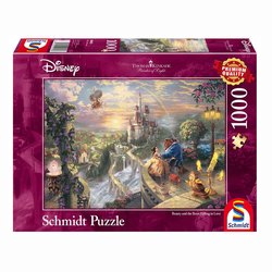 Schmidt puslespill 1000 Thomas Kinkade: Disney - Beauty and the Beast  1000 - Schmidt