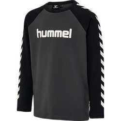 Hummel Boys Ls T-shirt Asphalt - Hummel