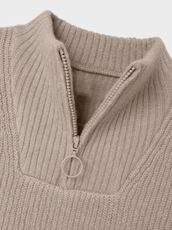 NKFTIMULLE LS SHORT HALF ZIP KNIT Pure Cashmere - Name It