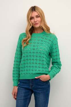 Elena knit Pullover Green - Kaffe Clothing