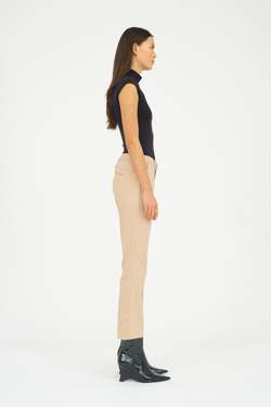 Alice cropped flare pant Stone Beige - Ivy