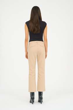 Alice cropped flare pant Stone Beige - Ivy