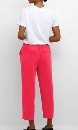 Kaffe KAsakura Cropped pants Virtual pink - Kaffe Clothing