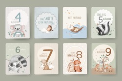Milepælskort baby - nynorsk  Nynorsk - Design kort