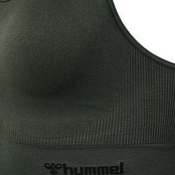 Hummel Tif Seamless Sports Top Climbing ivy - Hummel