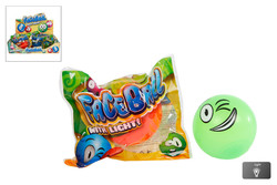 BALL M/ ANSIKT OG LYS 5,5CM  Overraskelse hvilken farge - Fidget Toys