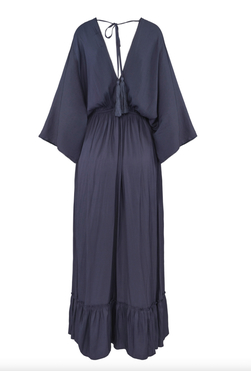 Haust Tassel lang kjole Blå - Haust Collection