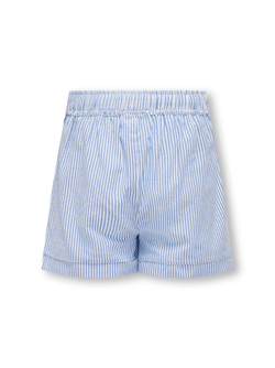 Smilla Striped Shorts Cloud Dancer/Clear Sky - Kids Only 