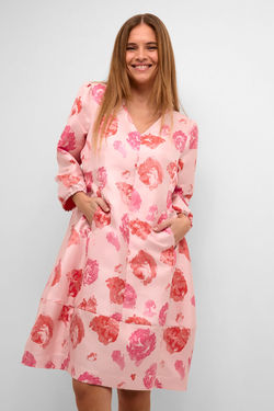 CUvally Dress Rosa med blomster - Culture