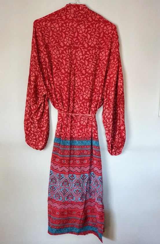 Pocket Long Silk Kimono