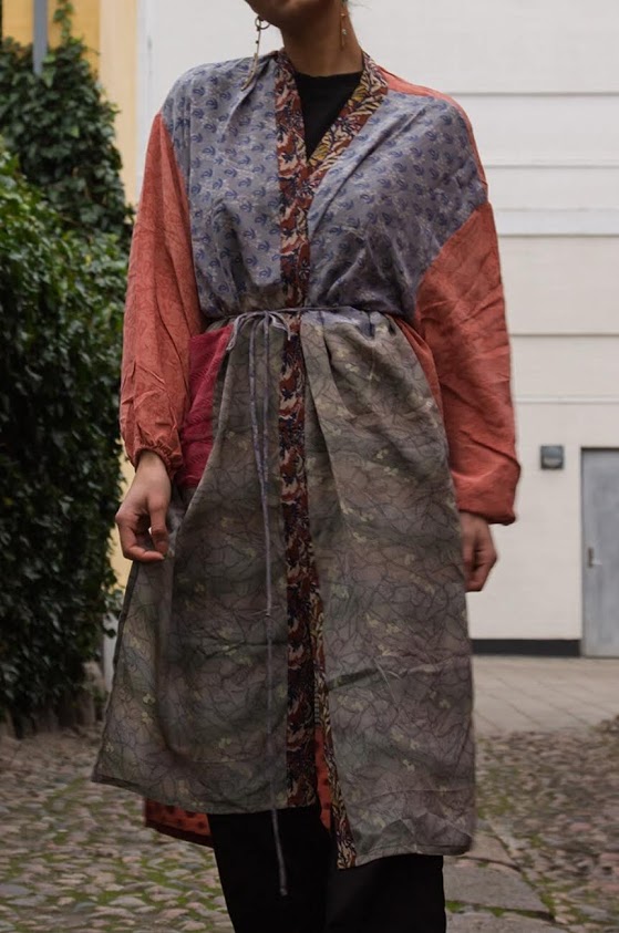 Pocket Long Silk Kimono