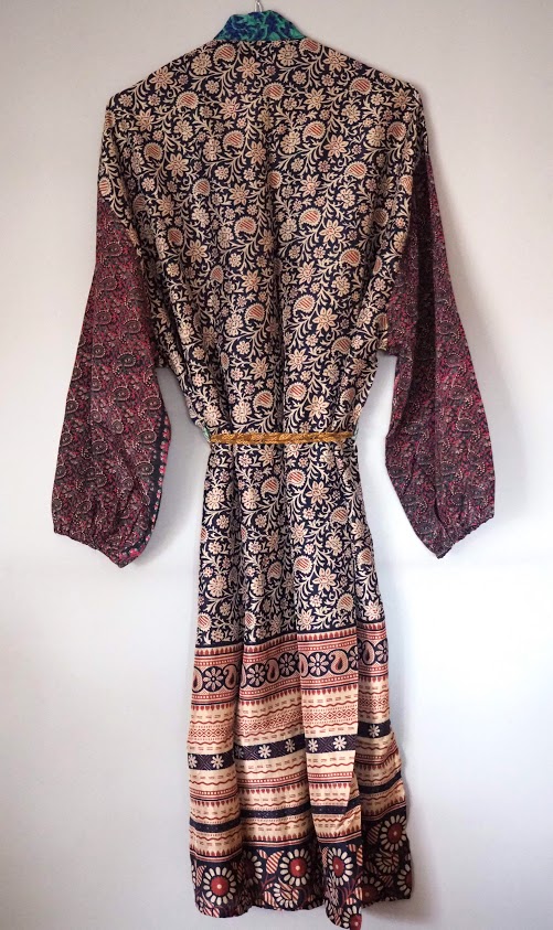 Pocket Long Silk Kimono