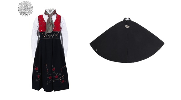 Maxemilia med Cape og Brosje