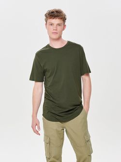 Matt Life Longy SS Tee Forest Night  - Only and sons