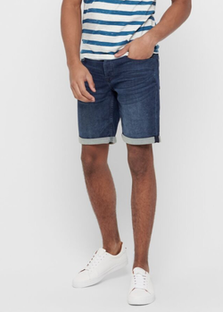 Onsply Reg D Blue Shorts  Denim blue - Only and sons