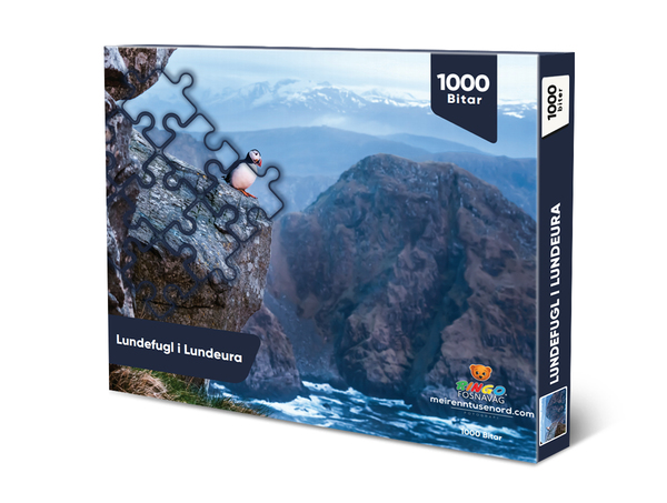 Lokalt puslespel Lundefugl i Lundeura 1000 bitar