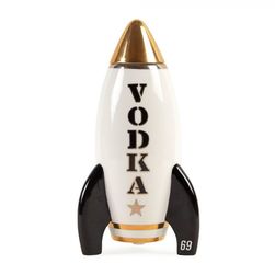 Rocket Decanter Vodka  hvit/gull - Jonathan Adler