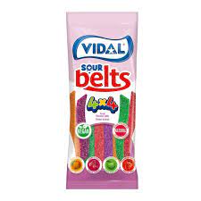 Vidal Remser 100gr Sour Belts - Vidal 