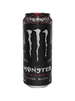 Monster 500mL  All Black - (Koffein: 30mg/100mL) - Monster