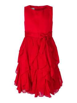 Pascal kjole med sløyfe rød Rød - Pascal