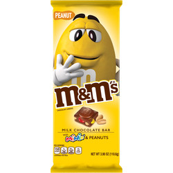 M&M sjokoladeplate 165 gram M&M's peanøtt - M&M`s