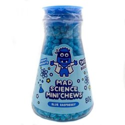 Mad Science Mini Chews Blå Bringebær - Look-O-Look