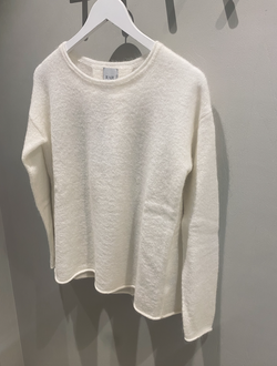 Thea Knit Sweater Off-white - RAH Oslo