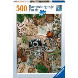 Ravensburger puslespel 500 Safari collage LEV UKE 4 500 bitar - Ravensburger