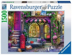 Ravensburger puslespel 1500 Kjærlihetsbrev sjokoladebutikk LEV UKE 4 1500 bitar - Ravensburger