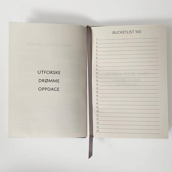 the Bucket List journal