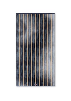 Lexington Blue/Oat Striped Cotton Velour Beach Towel blå/gul - Lexington
