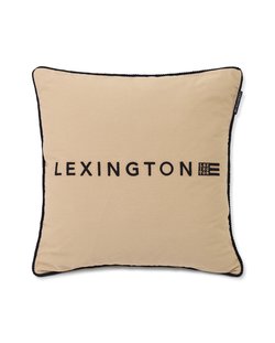 Lexington Logo Organic Cotton Twill Pillow Cover som på bildet - Lexington