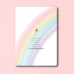 Magisk hverdag notatbok (regnbue)  beige - Happystar