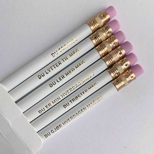 Barnehage beskrivelse - Blyanter med tekst