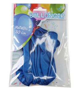 Ballongar 8pk Mørk blå metallic mørk blå metalllic - Tinka