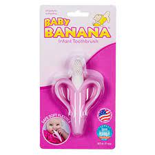 Baby Banana Infant Toothbrush Rosa - Småbarns Leiker