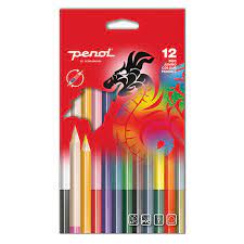 Penol Fargeblyanter - 12 jumbo duo