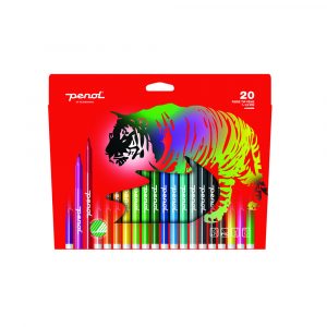 Penol Barnetusj - 20 tynne 20 farger - Penol