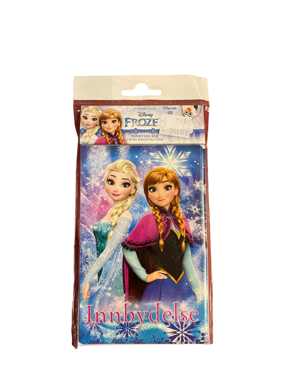 Disney Invitasjonar 8pk Elsa og Anna - Bursdag/Fest