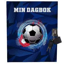 Fotball Dagbok med lås Fotball - Tinka