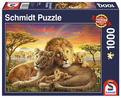 Schmidt puslespill 1000 Loving Lions  1000 bitar - Schmidt