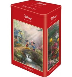 Schmidt puslespill tinbox 500 Thomas Kinkade: Disney - Mickey & Minnie  500 bitar - Schmidt