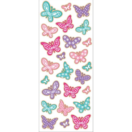 Tinka klistremerker Sommerfugl med mønster