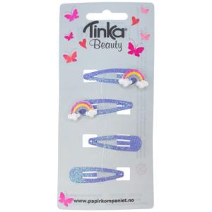 Hårklips Regnbue Lilla 4stk