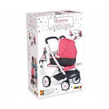 Quinny 3In1 Doll Pram Pink Quinny 3In1 Doll Pram Pink   - smoby