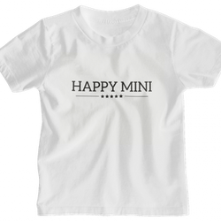 Happy Mini t-skjortehvit  hvit - Little Kingdom