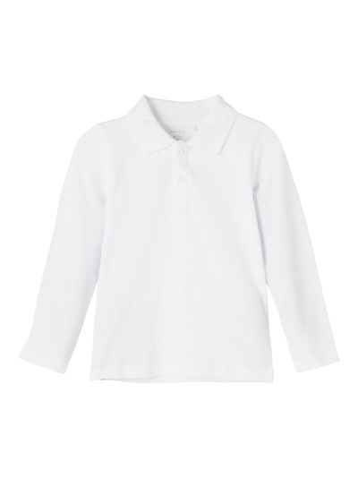 NMMFRANES LS POLO BRIGHT WHITE - Name It